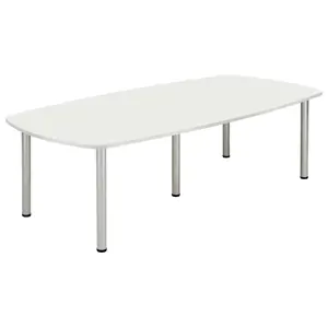 Core Pole Leg Barrel Shaped Meeting Table